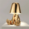 Golden Statue Lamp Creative LED Charging Atmosphere Night Light